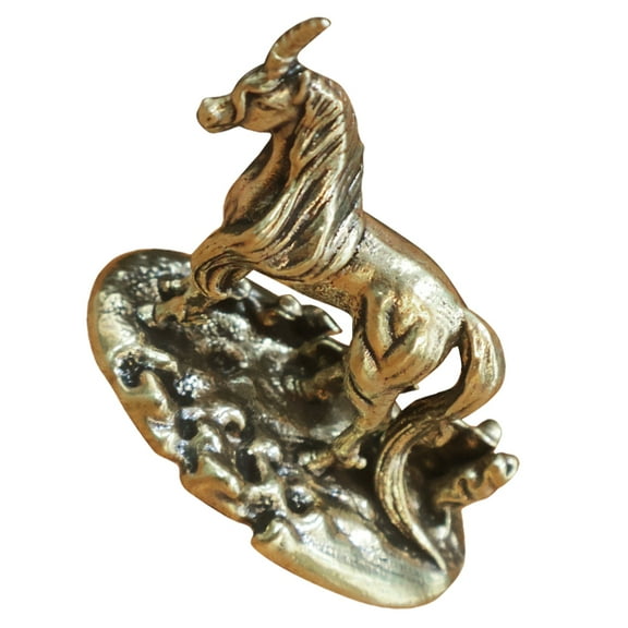 Masteelf  Tabletop Figurine Brass Sculptures Home Decor Office Golden