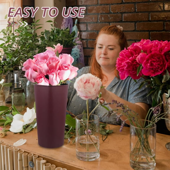 Masteelf Tall Plastic Vase Bucket for Flower Arrangements, Umbrella Stand, Bathroom Trash Can, Wedding Decor, Kitchen & Entryway Organizer