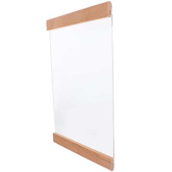 Acrylic and Wooden Picture Frame for Certificates and Diplomas, Non-Drilling Design, A4 Size, Wall Mount Display