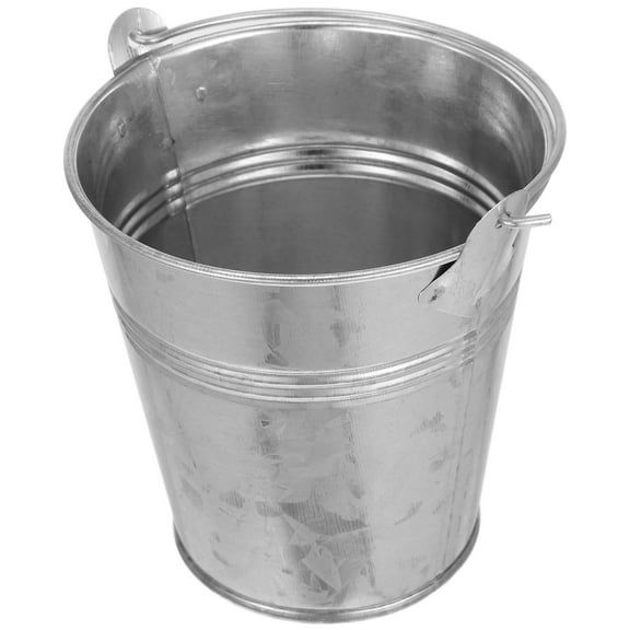Masteelf Steel Tin Bucket with Lid, Steel Drum for Flower Arrangements and Practical Home Use