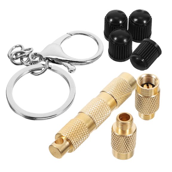 Masteelf Tire Deflators Valves Tire Deflation Tool 8.80X1.00X1.00CM Golden