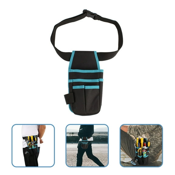 HEATSHAKING Carpenter Pouches For Construction Waist Organizer Black Oxford Cloth 1Pcs
