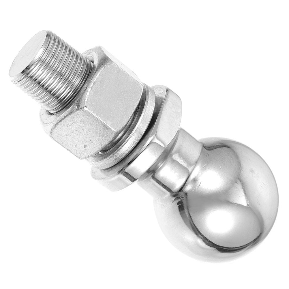 Masteelf Tow Ball Coupler Trailer Lawn Mower Hook Caravan Hitch Silver