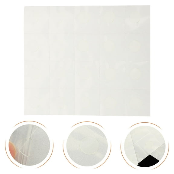 Masteelf Transparent Adhesive Dots for Decor Double Sided Stickers Ideal for Balloons and Paper Flowers Synth Material 50 Sheets