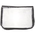 thumbnail image 1 of Masteelf Transparent Black Edge Bag Dust Storage Giant Big Makeup Reusable Hand Bags, 1 of 8