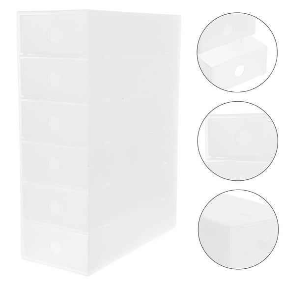 Masteelf Transparent Plastic Drawer Organizer for Desk Office Multi-Functional Desktop Drawer Case for Stationery Makeup Sundries