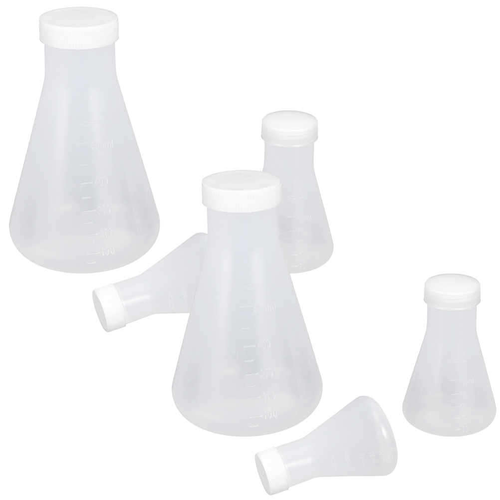 Lab Scale Flask Masteelf Transparent Plastic Flask with Wide Mouth and Precise Scale ...
