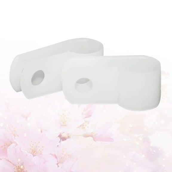 Masteelf Transparent Plastic R Type Cable Management Clip for Line Use 100 Pieces 1.57 Inches