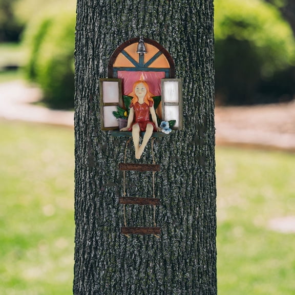 Masteelf Tree Fairy Statue Sculpture Decor Gnome Decorations Gardens