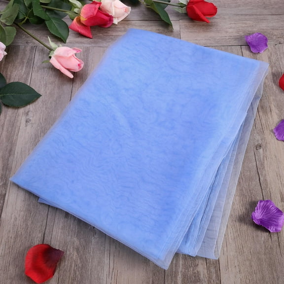 Masteelf Tulle Sky Blue Curtains Wide-open Feel Sunlight Filtering