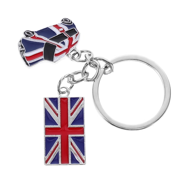 Masteelf Uk Flag Car Keychain Creative British Style Key Ring Metal Pendant For Car Handbag Cute Hanging Charms Vintage National Flag Keychain