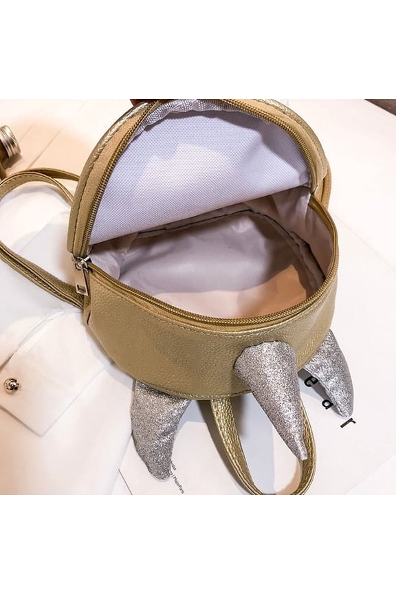 Unicorn Design Fashion Backpack with Sequin Surface for Women PU Leather Adjustable Strap 13.8x5.1x18 Inches