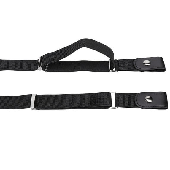HEATSHAKING Masteelf Unisex Flat Simple No Buckle Elastic Waist Belt