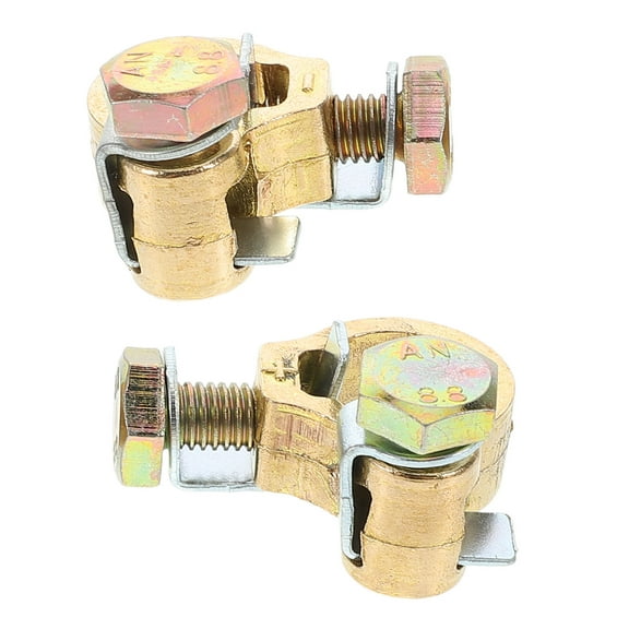 Masteelf Universal Battery Terminal Clamps Heavy Duty Cable End Connector Top Post Battery Terminals End Clamp Set For Truck Rv Marine Boat