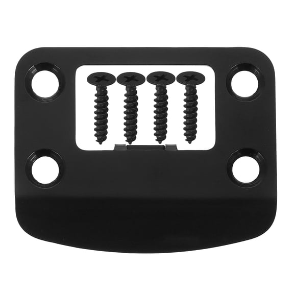Masteelf Universal Door Lock Guard Plate for Enhanced Security High-Strength Black Stainless Steel Fits