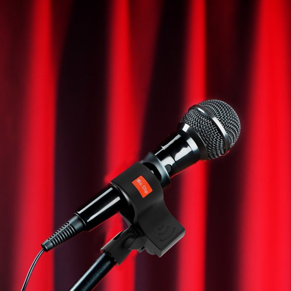 Masteelf Universal Microphone Clip For Stand Use Adjustable Spring Mic Holder For Interviews Condenser Mic Accessories Lightweight Mic Clamp