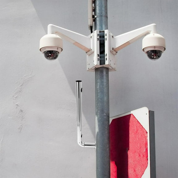 Masteelf HOMEMAXS Stainless Steel L Shaped Bracket Wireless Bridge Antenna Mounting Universal Pole Mount Holder for Outdoor Use