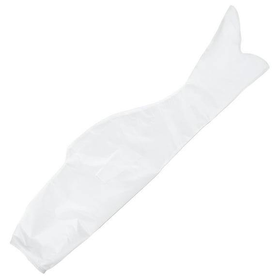 Masteelf Unpainted Japanese Carp Kite for DIY Crafts Blank Koi Fish Streamer for Children Art Projects White Carp Windsock for Outdoor Decoration