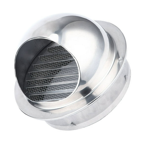 Masteelf Vent Exhaust Cap Air Vents Dryer Machine Hose Heater Silver