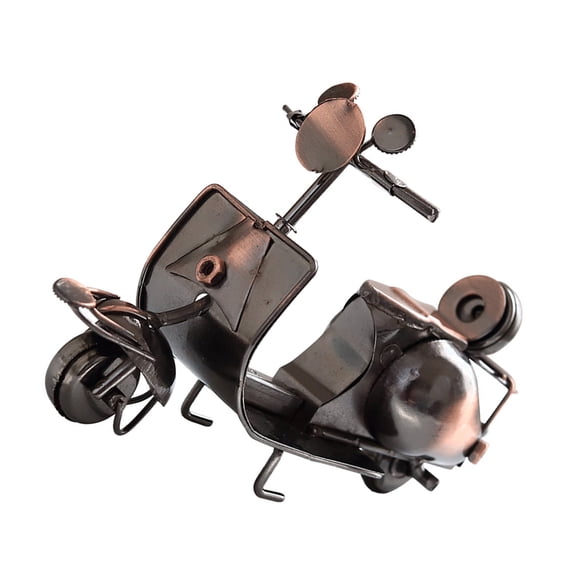 Masteelf Vintage Motorcycle Decor Sculpture Figurines Motorbike Car Ornaments for Kids Room Wall Shelf Display