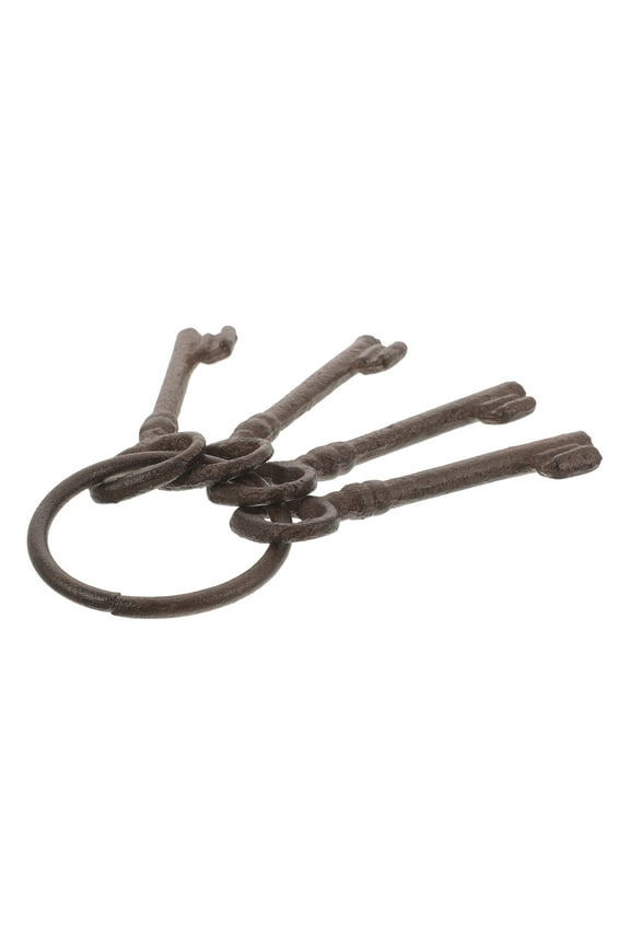 Vintage Cast Iron Key Pendant Crafts Treasure Rustic for Wedding