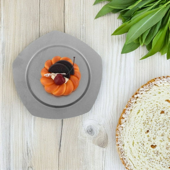 Masteelf Vintage Stainless Steel Pasta Plate Bbq Tray Serving Dinner Dish Steak Platter Metal Food Plate Stainless Steel Serving Dish