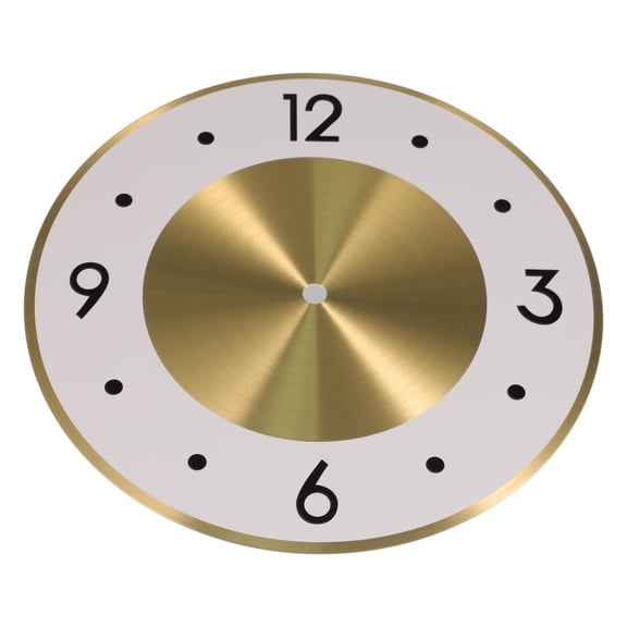HEATSHAKING PVC Plastic Clock Dial Replacement Round Plate for Wall Clock Repair and Craft Projects