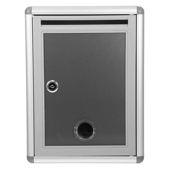 Masteelf Wall Mounted Lockable Suggestion Box With Slot - Stainless Steel Post Box For Public Complaints Collection Box Mailbox Letter Lockable Box