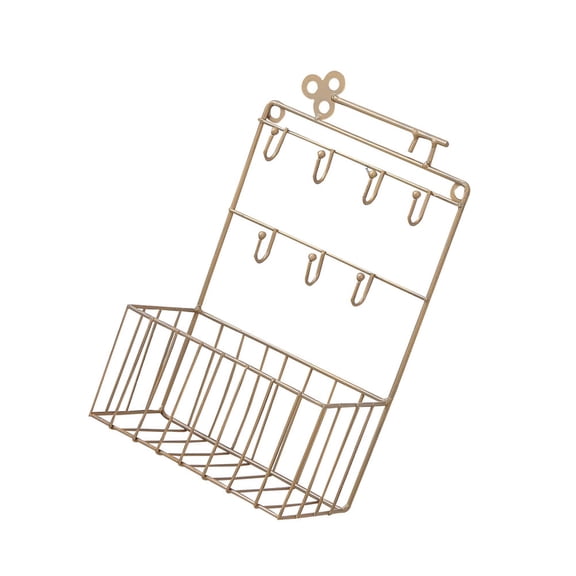 Masteelf Wall Mounted Storage Basket Sponge Key Hanging Hook