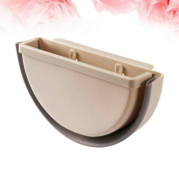 Masteelf Wall Mounted Storage Box Made of Plastic in Beige for Home Kitchen Use 12.5 x 8.5 x 16.5 Inches