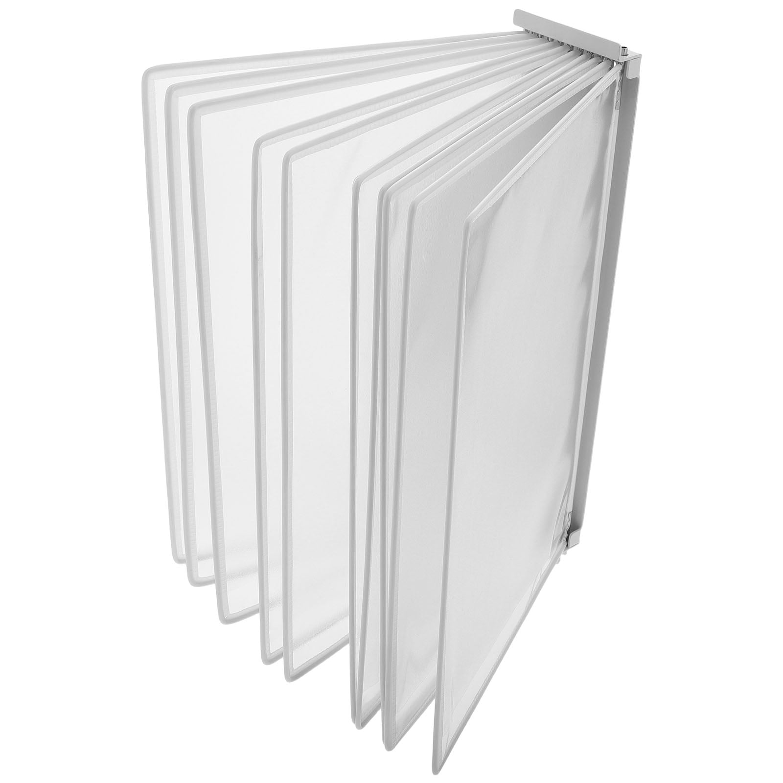 Masteelf Wall-Mounted Double-Sided A4 Document Display Pocket, 10-Compartment File Organizer for Office and Home Storage