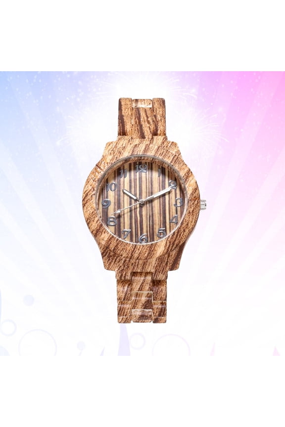 Watch Bamboo Pattern Couple Fashion Quartz Lovers