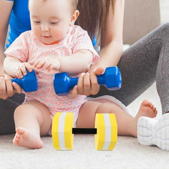 SWETRACE Dumbbells Yellow EVA 1Pack 11X6.3X6.3In