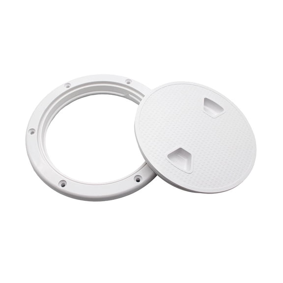 LOLIPPYY Plated Silver Hole Inspection Hatch Cover with Durable Material for Wide Marine and Machine Use