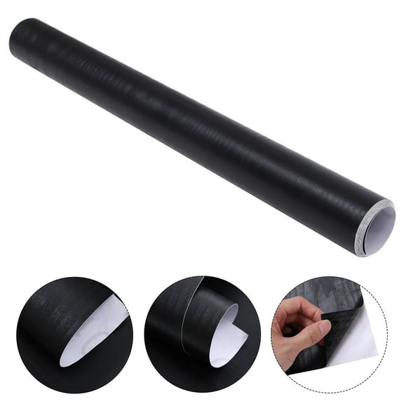 Masteelf Waterproof Self-adhesive Wallpaper Removable Stickers Desk Decorations Black