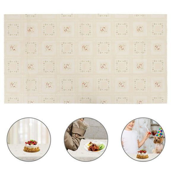 Masteelf Waterproof and OilProof PVC Tablecloth for Decor Multi Color Elegant Dining Table Protector 59x98 inches