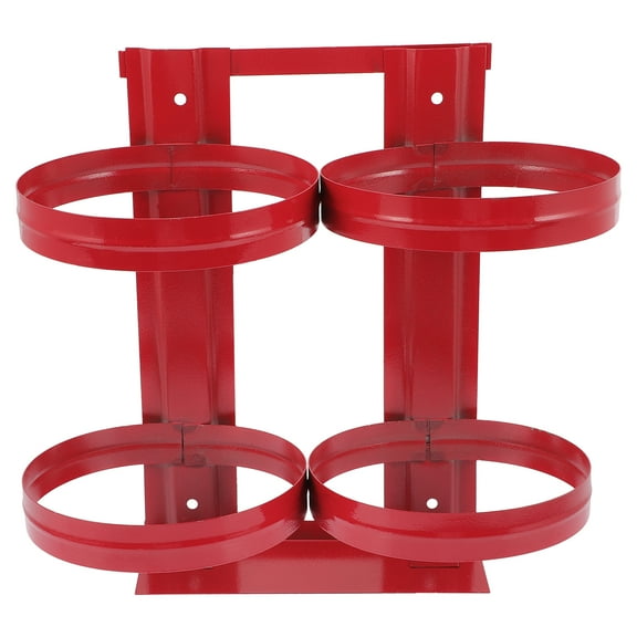 KALLORY Fire Extinguisher Mount Wall Bracket Metal Red 1Pcs 12.58x10.61x5.89 In