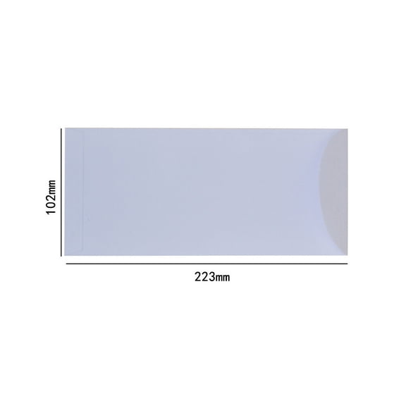 Masteelf White Blank Paper Envelopes for Secure Document Storage, and Perfect Size for Office and Home Use
