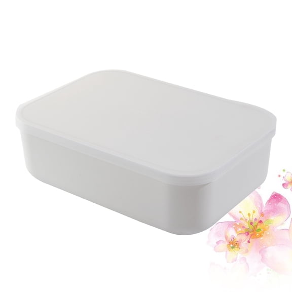 Masteelf White Desktop Storage Box PP Material for Storing Underwear and Accessories 9.5 x 6.3 x 3.5 Inches