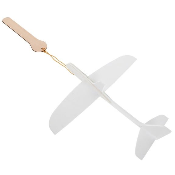 Masteelf White Foam Glider Airplane Hand-Paintable Diy Outdoor Flying Toy Unfinished Paintable Diy Plane Model
