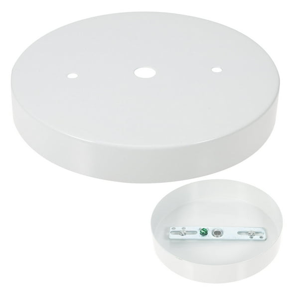 HEATSHAKING Iron White Ceiling Light Canopy Kit 1 Set 5.1X5.1In