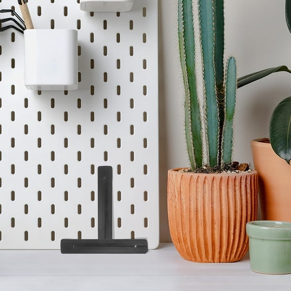 Masteelf White Plastic Connecting Pieces for DIY Pegboard Organization 2 Pcs Secure Support Stylish Design