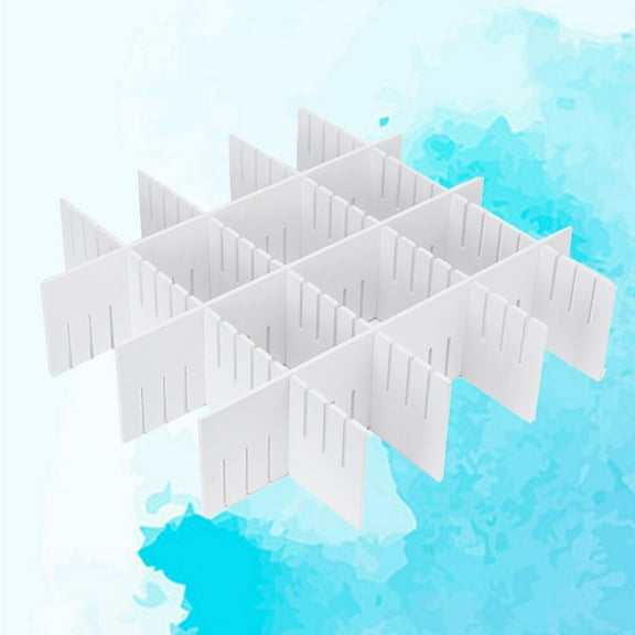 LOLIPPYY Clothes Organiser for Drawers Plastic White 5Pcs for Easy Access and Storage
