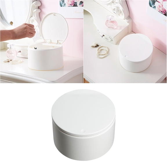 Masteelf White Plastic Garbage Box for Storage Versatile Waste Container Ideal for Car Home Office Size 11.5 x 6.5 x 6.5 Inches