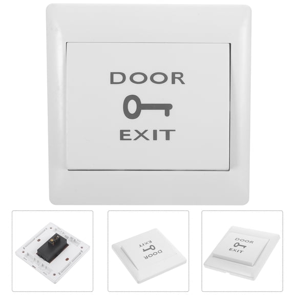 Masteelf White Plastic Security Switch for Home with Three Outputs and Tested to 100000 Cycles 86 * 86mm