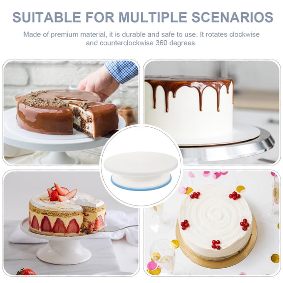 HEATSHAKING cake baking accessory Cake Rotating Table PP Non-skid Cake Making Tool Home Use 1Pcs