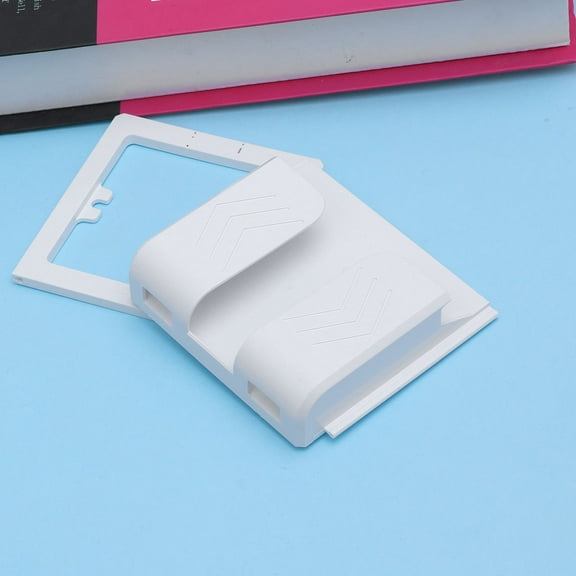 Masteelf White Wall Outlet Shelf for Phone Charging Easy Installation ABS Material Organizer