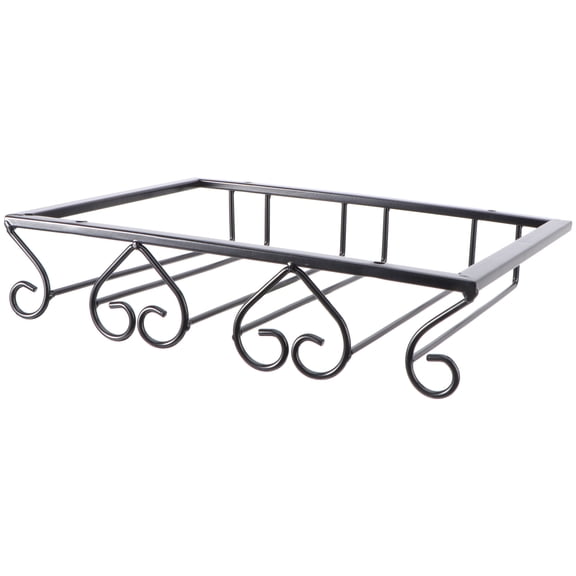 Masteelf  Wine Cup Rack Hanging Holder Barrel Freestanding Table Top Black