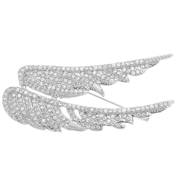 Masteelf Wings Shape Brooch Ornament Jewelry Lapel Pin Designed Silver