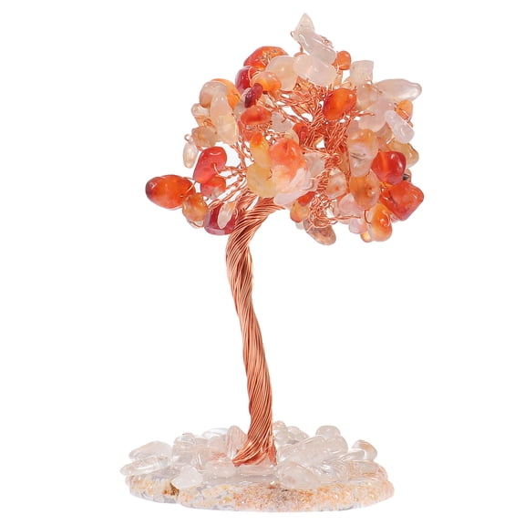 Masteelf Wishing Tree Desktop Ornament Cash for LED Decoration Orange